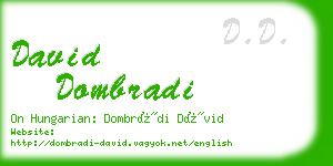 david dombradi business card